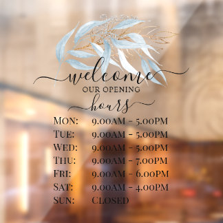 PixDezines Blue Gum Eucalyptus Sprig Store Hours