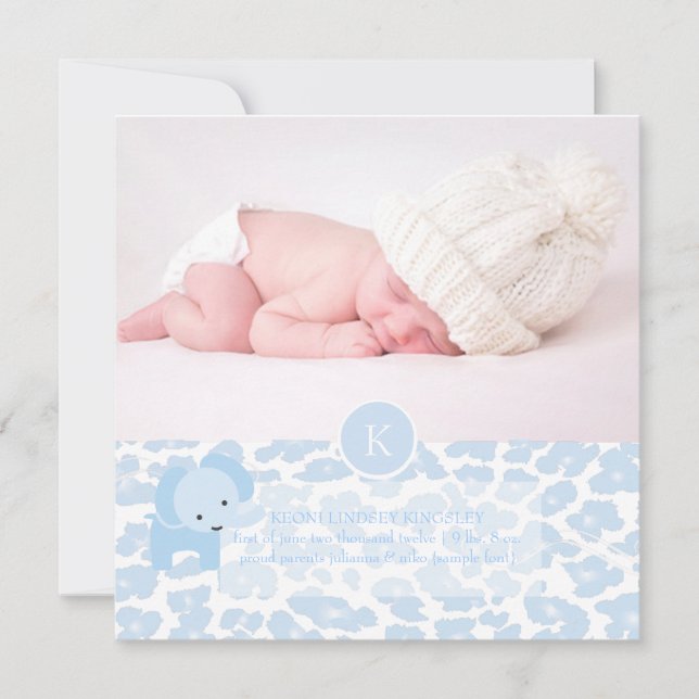 PixDezines blue leopard+elephant Announcement (Front)