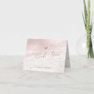 PixDezines Blush Coastal Wedding Thank You
