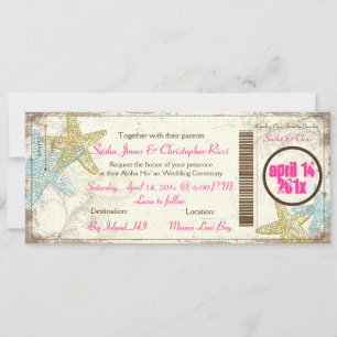 PixDezines Boarding Pass to Paradise Invitation