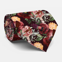 PixDezines Boho Blush Burgundy Watercolor Flowers