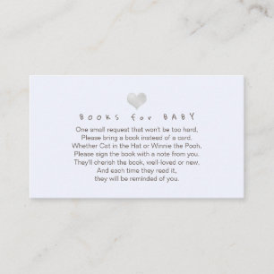 PixDezines Book Request, Platinum Heart DIY colour Enclosure Card