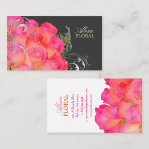 PixDezines Bridal Bouquet, florists/diy colours Business Card