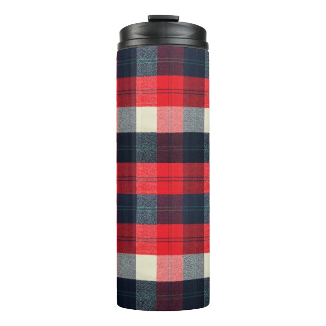 PixDezines Buffalo Plaid, Lumber Jack Thermal Tumbler (Front)