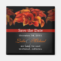 PixDezines Burnt Orange Calla Lily, Save the Date