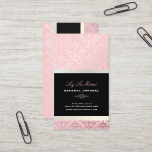 PixDezines Céline Damask/DIY background Business Card