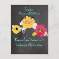 PixDezines chalkboard luau Graduation/tropical