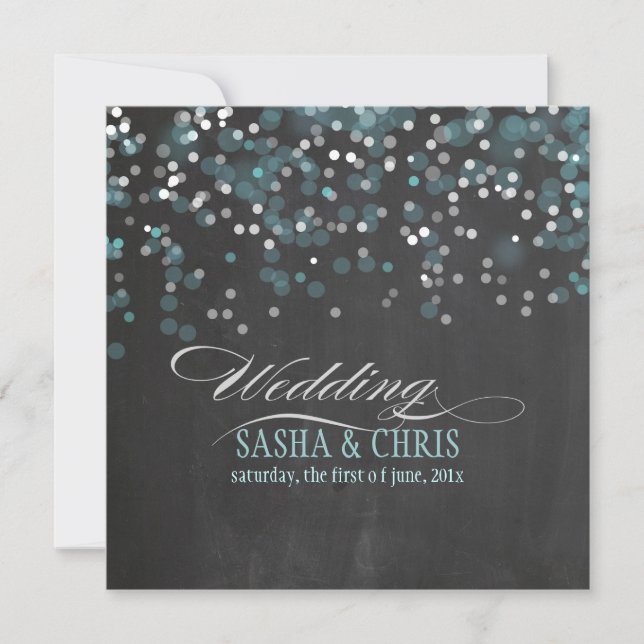 PixDezines chalkboard winter soiree/diy event Invitation (Front)
