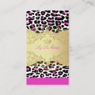 PixDezines cheetah spots/diy background colour Business Card