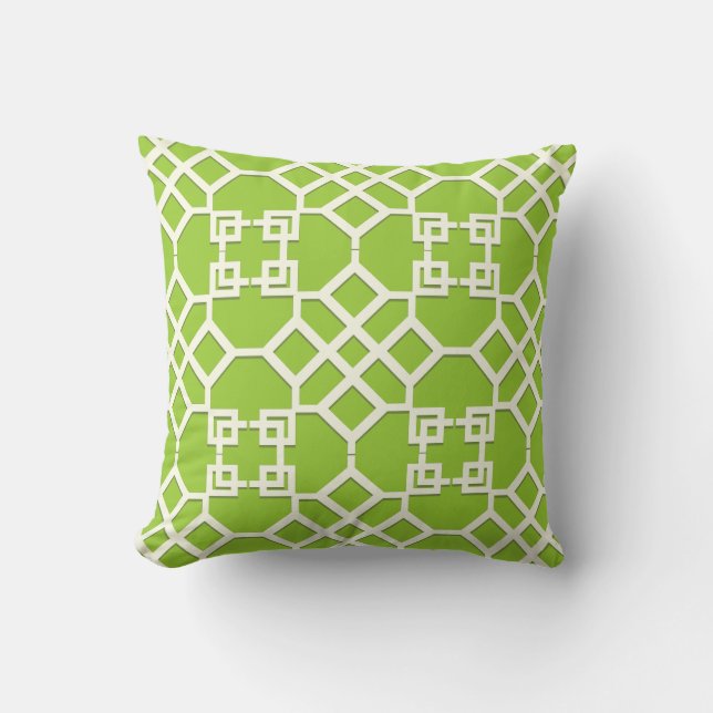 PixDezines chinois trellis/diy background colours Cushion (Front)