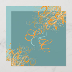 PixDezines citrus swirls/diy background Invitation