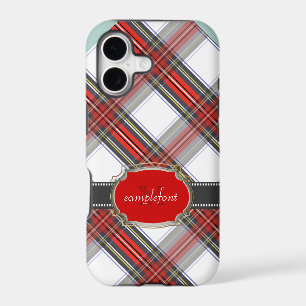 PixDezines clan stewart tartan/red+grey