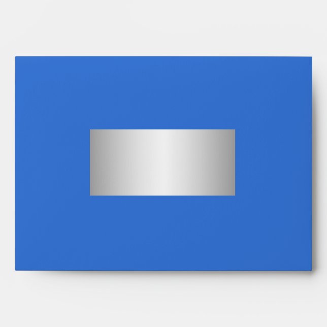 PixDezines Classic Bar Mitzvah/blue+silver Envelope (Front)