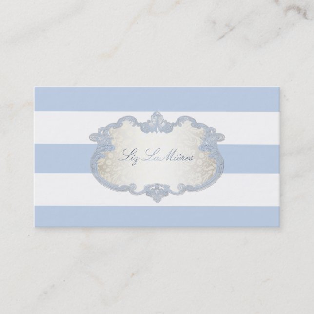 PixDezines classy adjustable stripes+colour Business Card (Front)