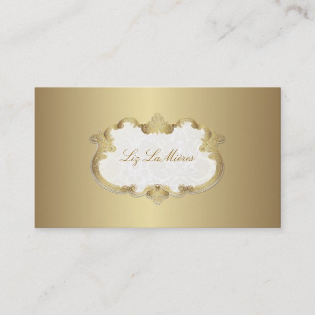 PixDezines classy labels Business Card (Front)