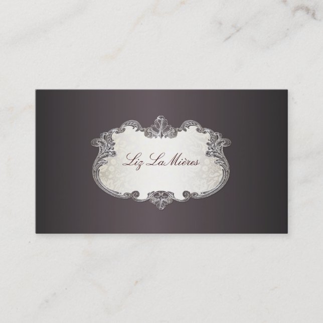 PixDezines classy labels Business Card (Front)