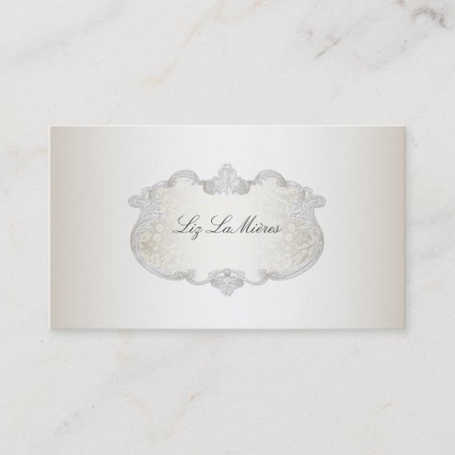 PixDezines classy labels Business Card (Front)