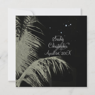 PixDezines coconut leaves/palm fronds/diy colours Invitation