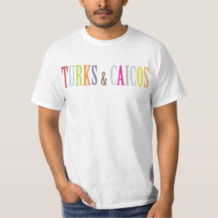 PixDezines Colourful Turks & Caicos t's T-Shirt