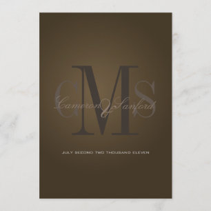 PixDezines Contemporary + classy/cafe noire Invitation