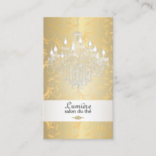 PixDezines crystal chandelier/DIY colour Business Card