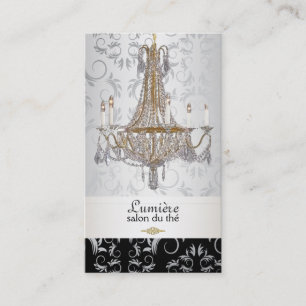 PixDezines crystal chandelier/DIY colour Business Card