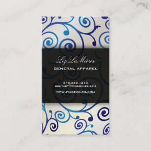 PixDezines cupcakes swirls + blue sapphire Business Card