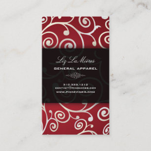 PixDezines cupcakes swirls + pearly white Business Card
