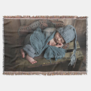 PixDezines Customise Woven Photo Throw Blanket