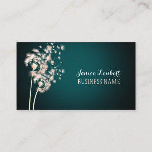 PixDezines dandelions/DIY background colour Business Card