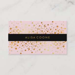 PixDezines dazzled faux gold specks/DIY background Business Card