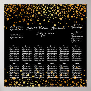 PixDezines dazzled/gold specks/seating chart