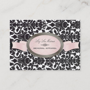 PixDezines/diy background/black flora damask Business Card