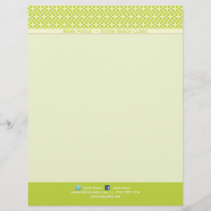 PixDezines diy background colour/clovers Custom Letterhead