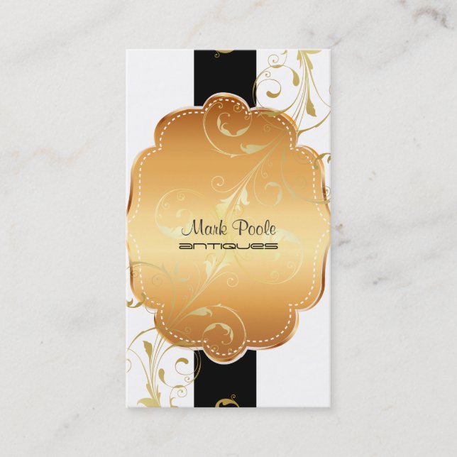 PixDezines diy background colour/filigree swirls Business Card (Front)