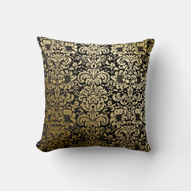 PixDezines diy background colours/fidora damask Cushion (Front)
