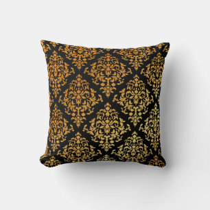 PixDezines diy background colours/josehpine damask Cushion