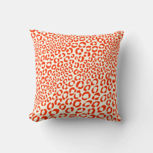 PixDezines diy background colours/neon leopard Cushion