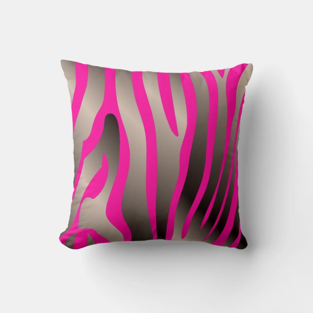 PixDezines diy background colours/zebra Cushion (Front)