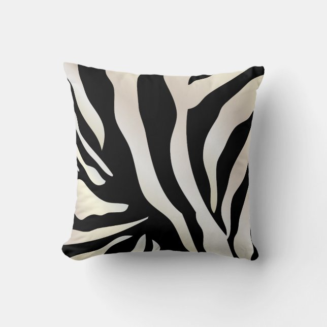 PixDezines diy background colours/zebra Cushion (Front)
