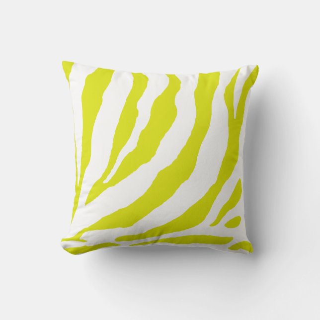 PixDezines diy background colours/zebra print Cushion (Front)