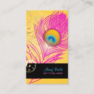 PixDezines diy background/peacock+filigree Business Card
