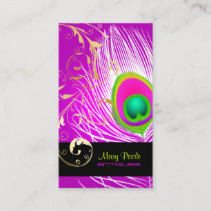 PixDezines diy background/peacock+filigree Business Card