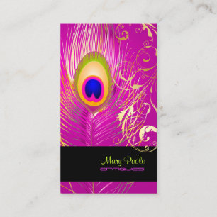 PixDezines DIY background/peacock+filigree swirls Business Card