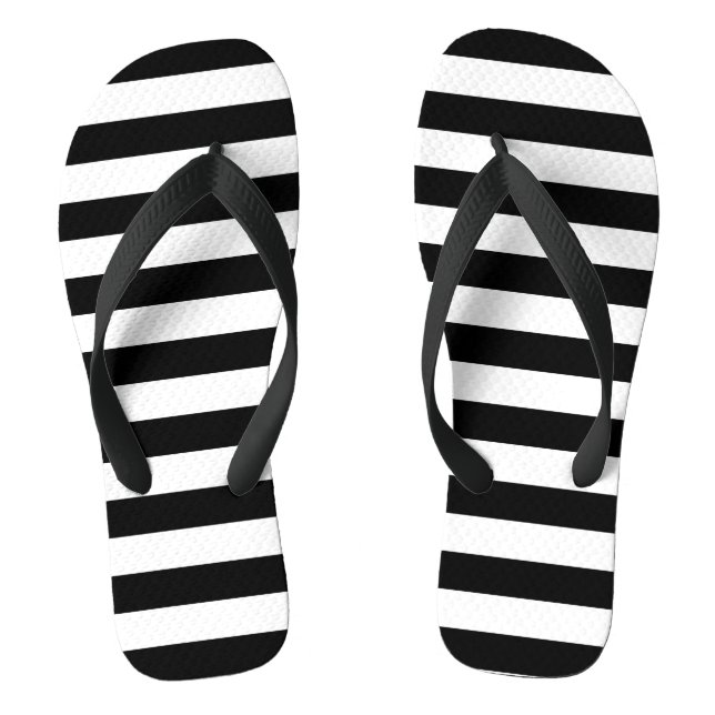 PixDezines DIY colour adjustable stripes Thongs (Footbed)