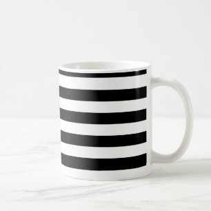 PixDezines DIY colour adjustable white stripes Coffee Mug