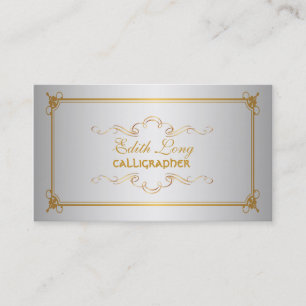 PixDezines diy colour/antique scrolls Business Card