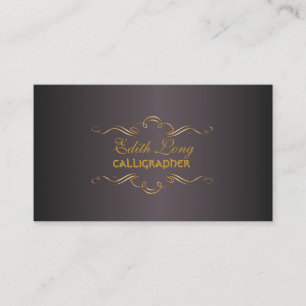 PixDezines diy colour/antique scrolls Business Card