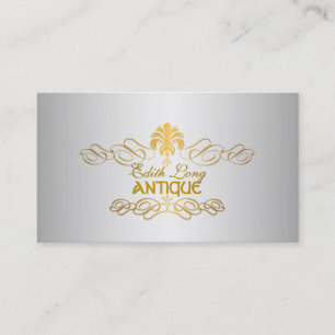 PixDezines diy colour/antique scrolls faux metal Business Card