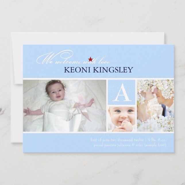 PixDezines diy colour, birth announcement/dots Announcement (Front)